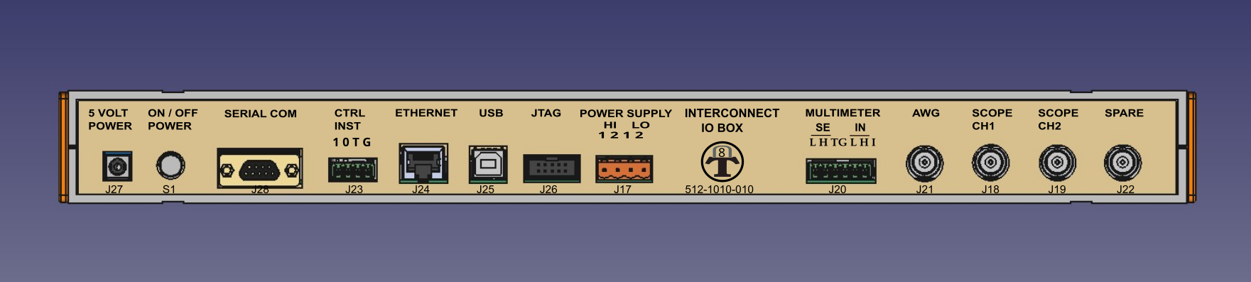 Back panel IO Box