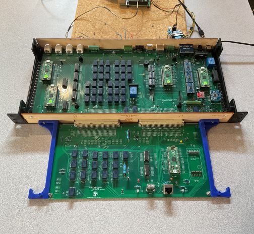 Selftest board connected to InterconnectIO Box